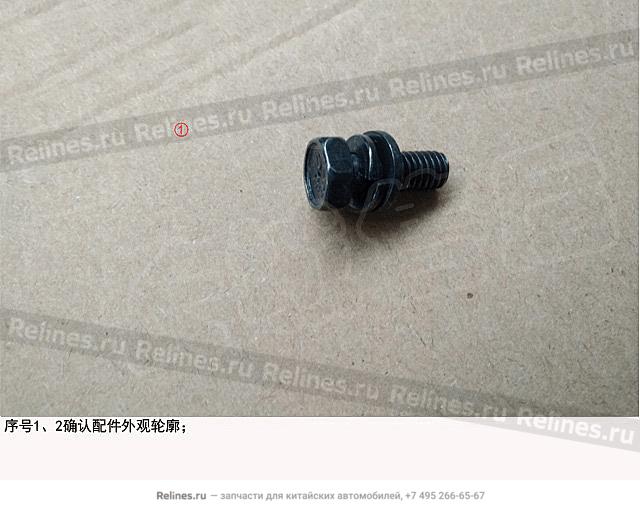 Hex bolt w/sprg washer&plane washer - Q146***F31E