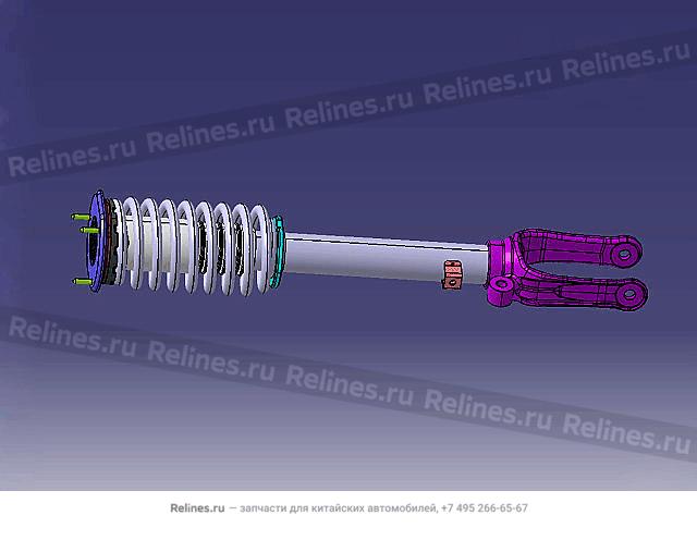 FR shock absorber w/coil spring assy