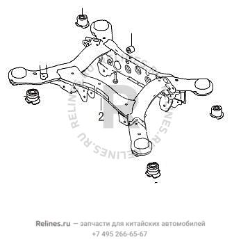 RR auxiliary frame weldment assy - 28121***W09B