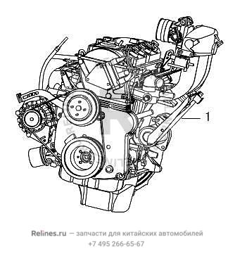 Engine w/clutch assy - 4G6***H4