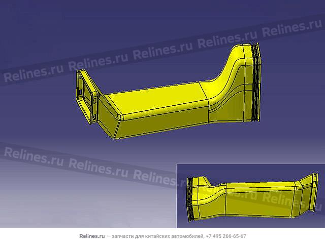 Воздуховод задний