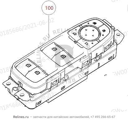 Блок управления стеклоподъемником