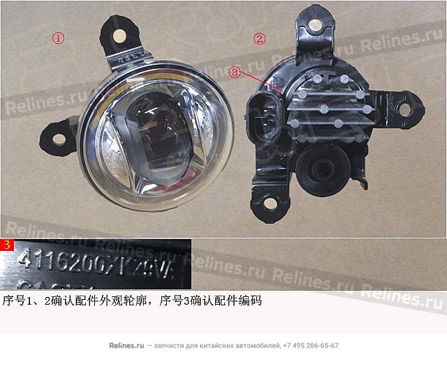 Фара противотуманная передняя правая - 41162***Z9VA