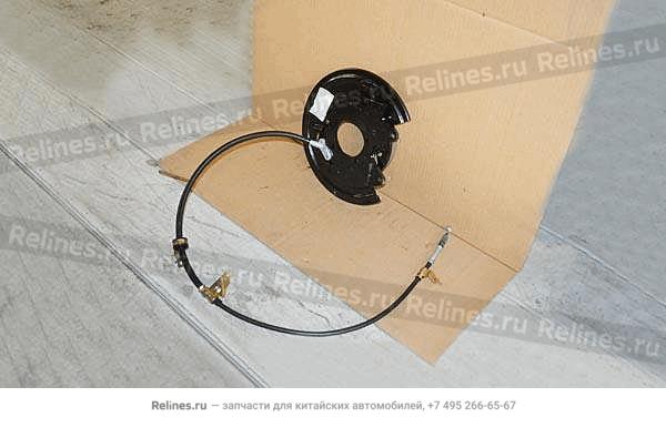 Disk braker with brake drum-rr RH - T11-3***08DA