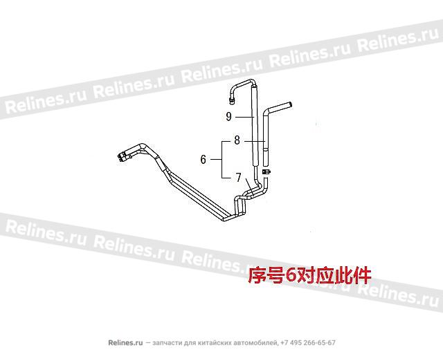 Low pressure pipe assy - 3406***-K80