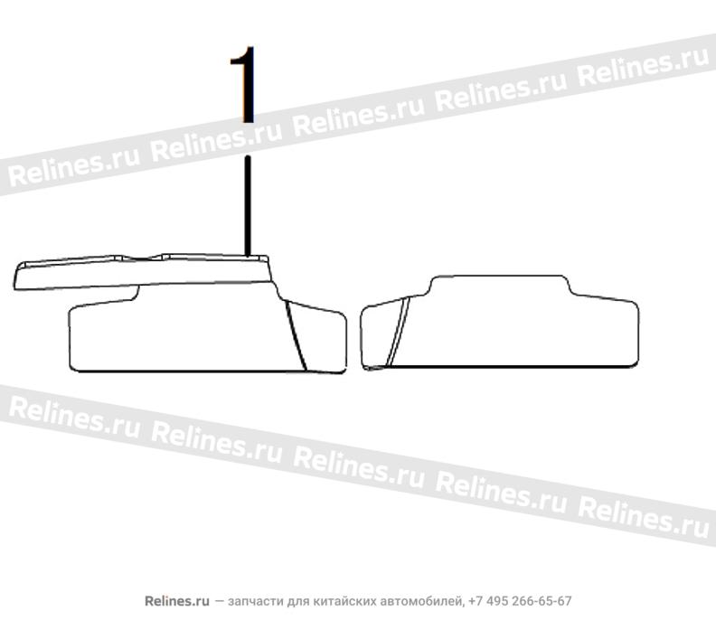 UPR heat insulator-inst panel - 53061***08XA