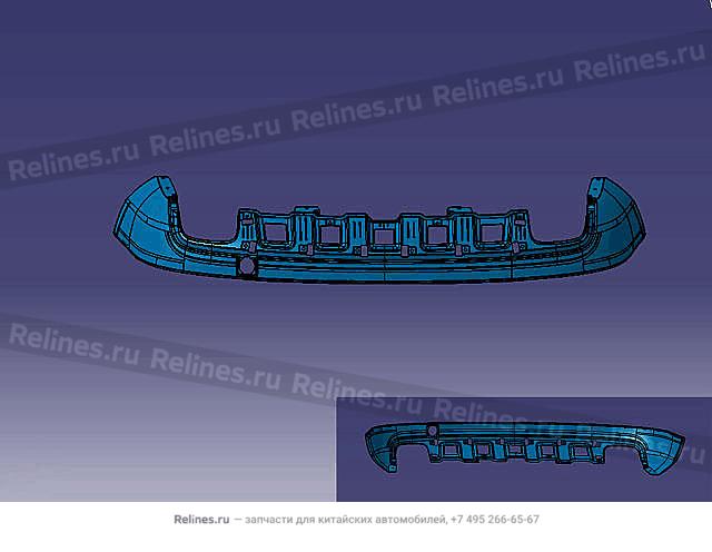 Бампер задний нижняя часть - 28041***W09A