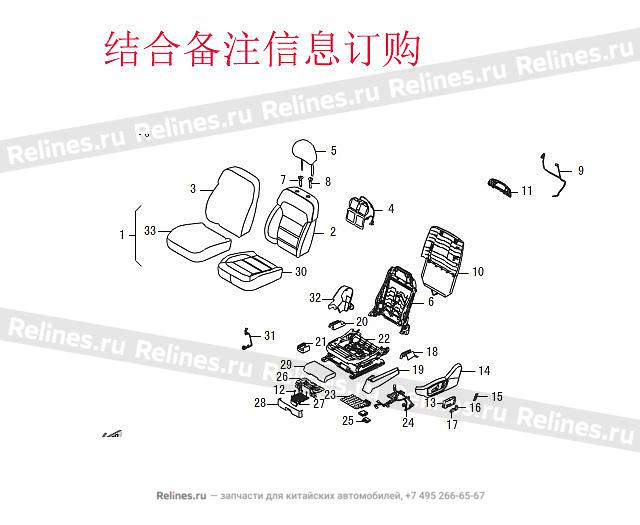 FR seat assy LH - 680075***09AE3