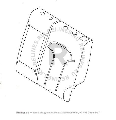 RR seat backrest cover assy - 705251***08A86