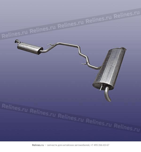 Rear muffler assy