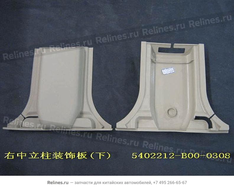 LWR trim panel-b pillar RH