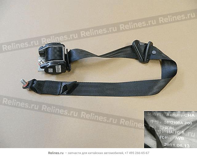 RR seat belt retractor assy - 5812100***0-0084