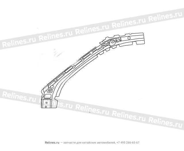 UPR reinf plate weldment a pillar LH