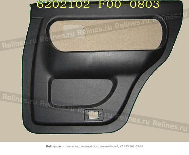 INR trim panel-rr door RH(04 black elec)