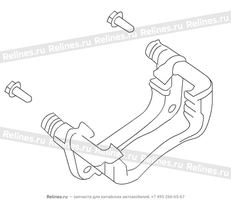 RR brake caliper brkt subassy,RH