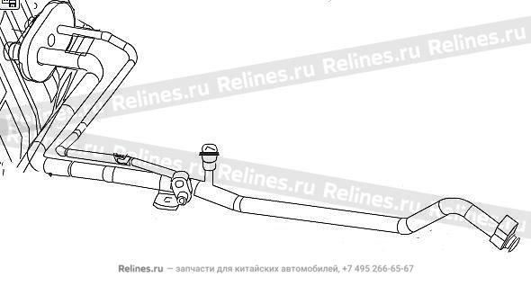 Hvac inlet/outlet pipe assy