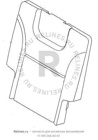 RR seat backrest cushion assy,LH - 705511***08AD7