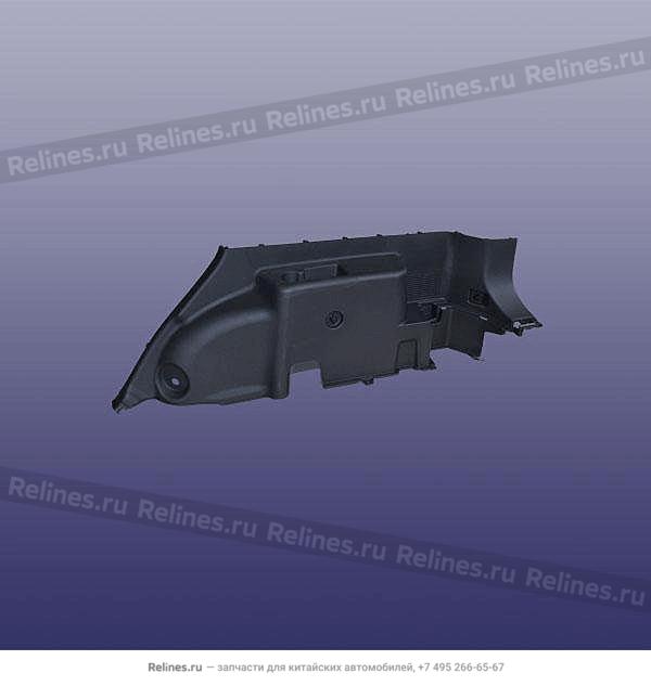 Обшивка багажника пластиковая правая