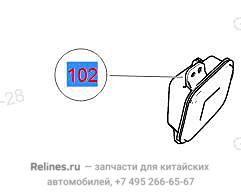 Фонарь противотуманный задний правый