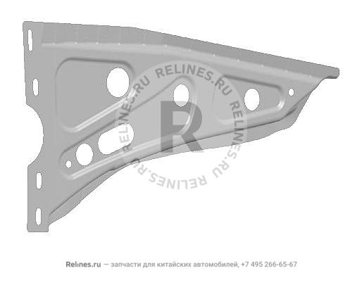 Усилитель арки крыла правый