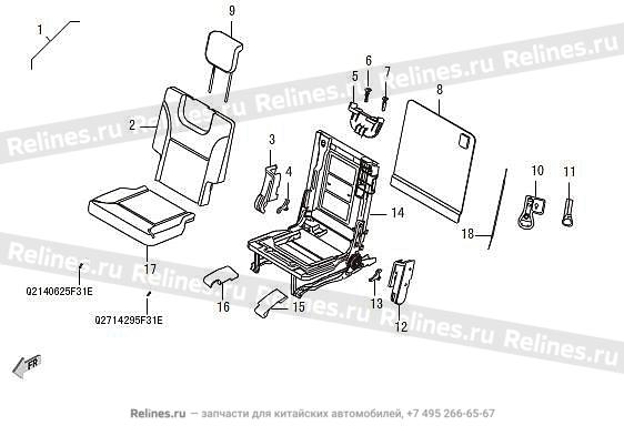 Rrh seat assy,RH - 705020***08B86