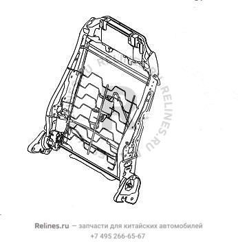 Driver seat backrest frame assy