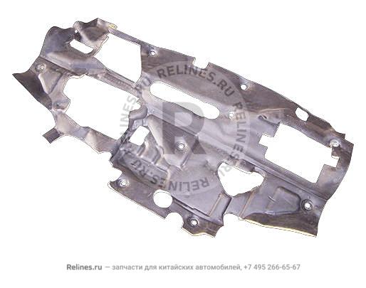 Shock absorbing gasket UPR - FR baffle