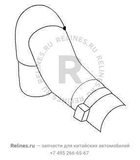 Outlet pipe,wash fluid reservoir(RR w/s) - 52071***Y00A