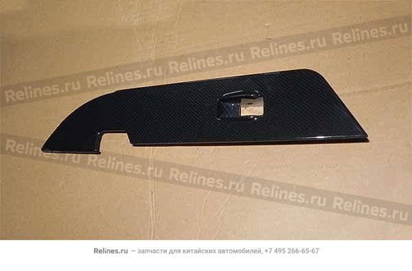 Glass regulator switch plate-fr door RH