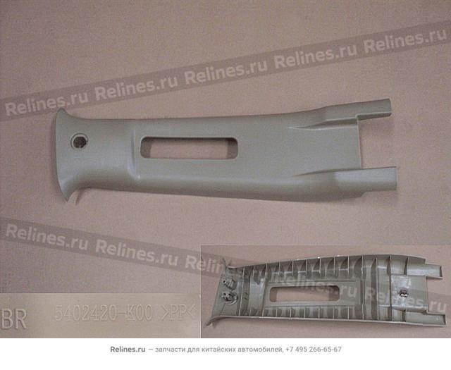 UPR trim panel assy-b pillar RH - 540242***0-003S