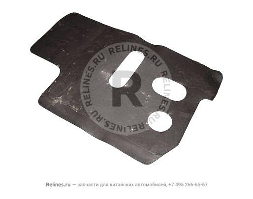 Plate - asphalt LWR (rear floor mat)