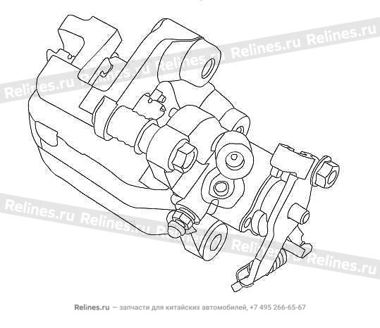 FR brake caliper assy LH - 35021***23XB