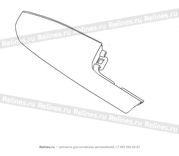 Armrest assy-rr door LH