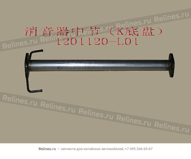 Mid section assy-exhaust pipe(k chassis)