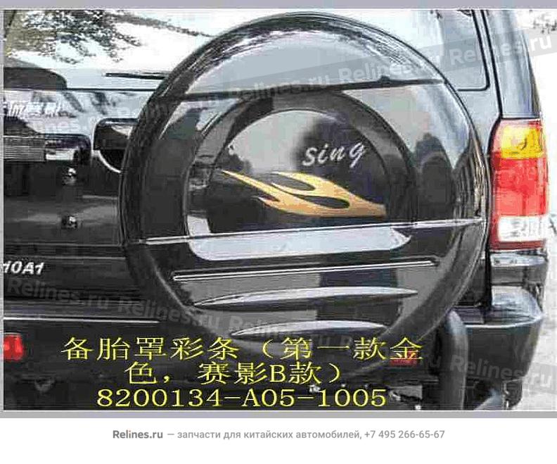 Decoration ribbon-spare tire cover - 820013***5-1005