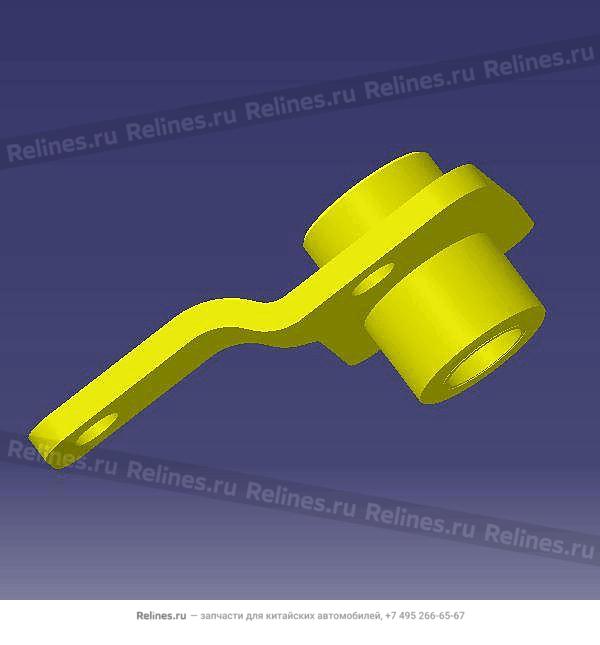 Bracket-selecting arm