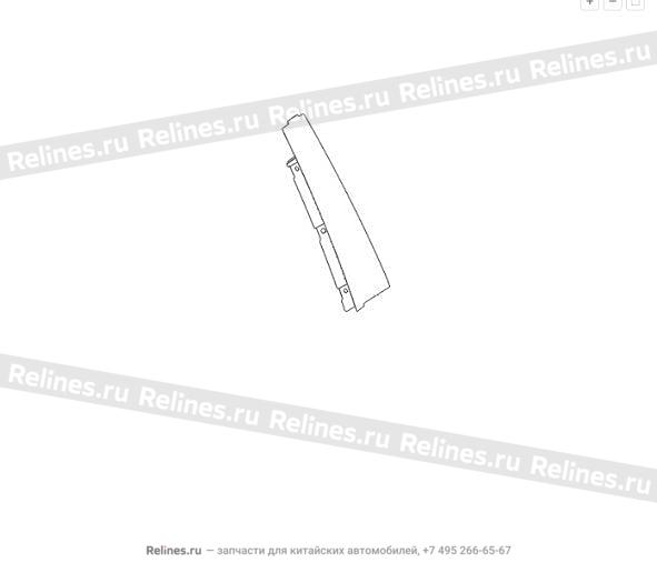Панель обшивки рамы переднего окна правой задней двери