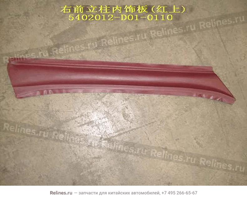 UPR trim panel-a pillar RH(red) - 540201***1-0110