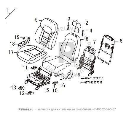 FR seat - 69000***Z08AA