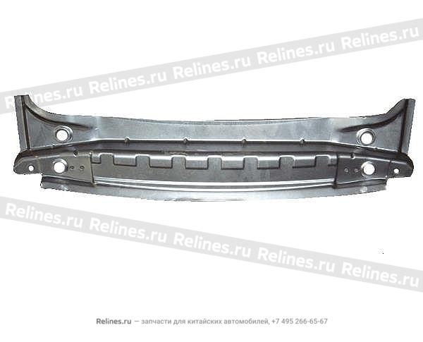 Roof rear beam stiffener