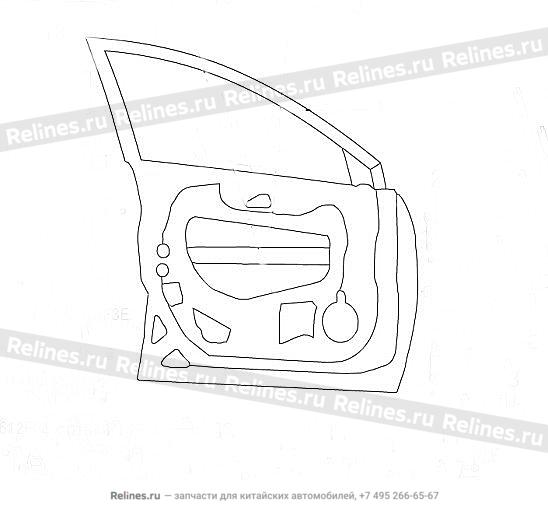 Metal sheet assy FR door LH - 61011***Z16A