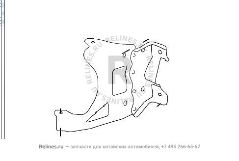 Кронштейн переднего бампера левый - 28035***V11B