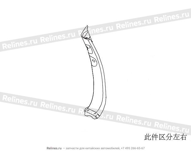 LWR guard plate RR Parts assy RR side wa - 540274***09AE3