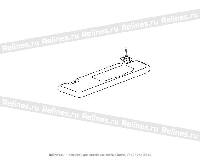 Sunvisor assy RH - 820440***09AE3