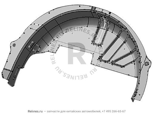 Double board-rear wheel cover inner board RH