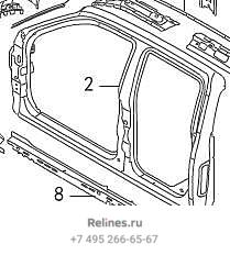 Боковина кузова правая - 54011***00XC