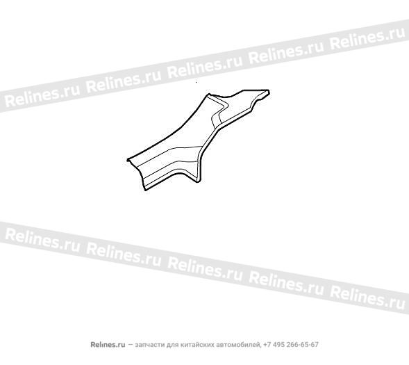 Накладка порога двери задней правой - 540204***16A8P