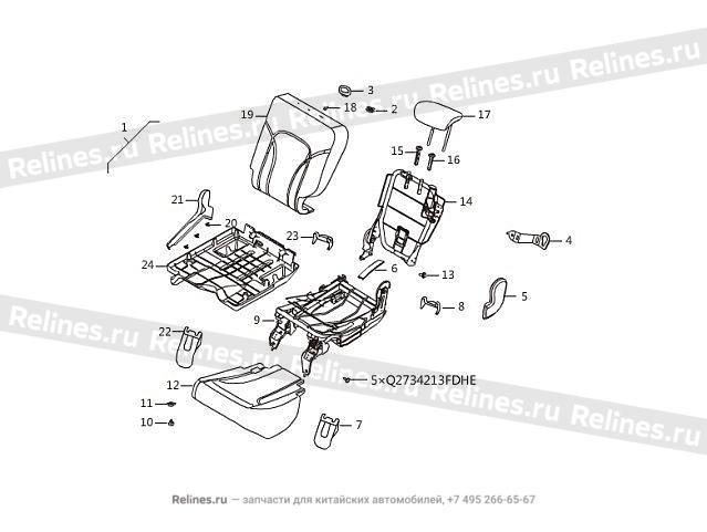 RR single seat assy - 705030***36A3Y