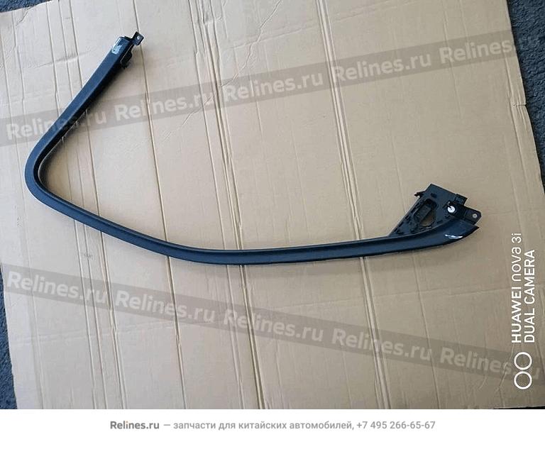 Strip assy-rh frt door frame trim