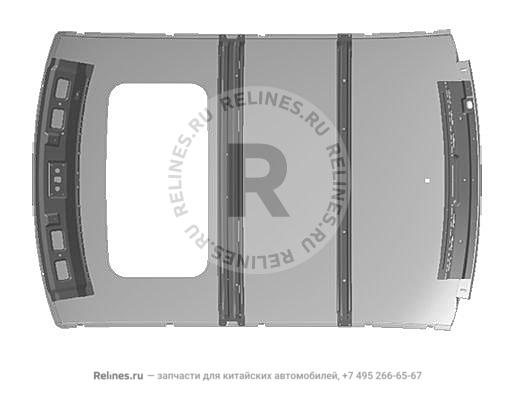 Roof assy(with sunroof) - S21-57***0BA-DY